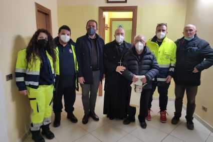 Accoglienza profughi ucraini, la Protezione Civile di Caserta incontra il vescovo