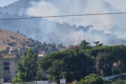 Riparte l’incendio: disastro in corso a Maddaloni Superiore. Fiamme lambiscono case e minacciano le aziende
