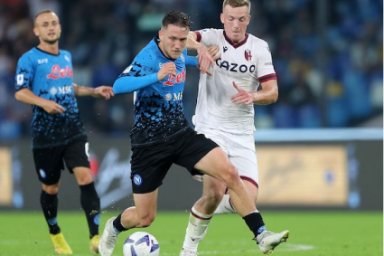 Il Napoli soffre ma vince: 3-2 al Bologna, decima vittoria consecutiva